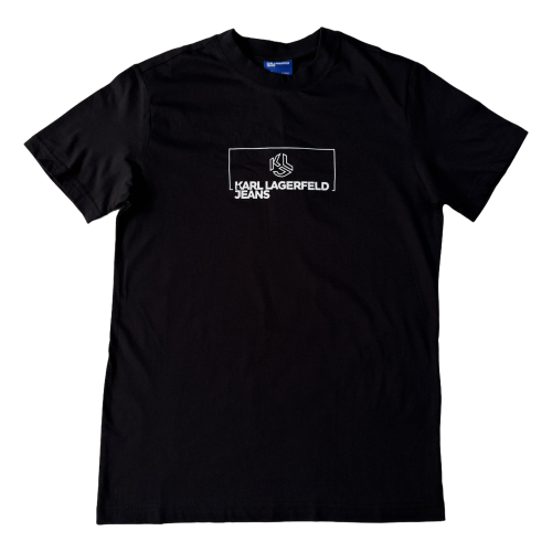 Karl Lagerfeld Klj Slim Outline Logo Tee - koszulka męska - zdjęcie 1