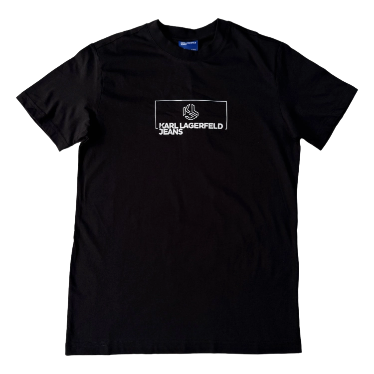 Karl Lagerfeld Klj Slim Outline Logo Tee - koszulka męska - zdjęcie 1