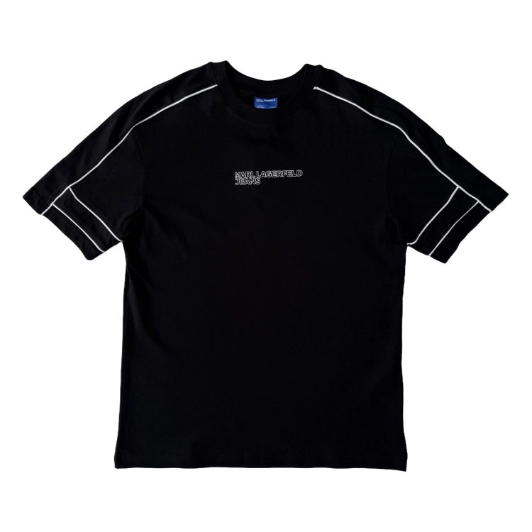 Karl Lagerfeld Klj Relaxed Piping Tee - koszulka męska - zdjęcie 1