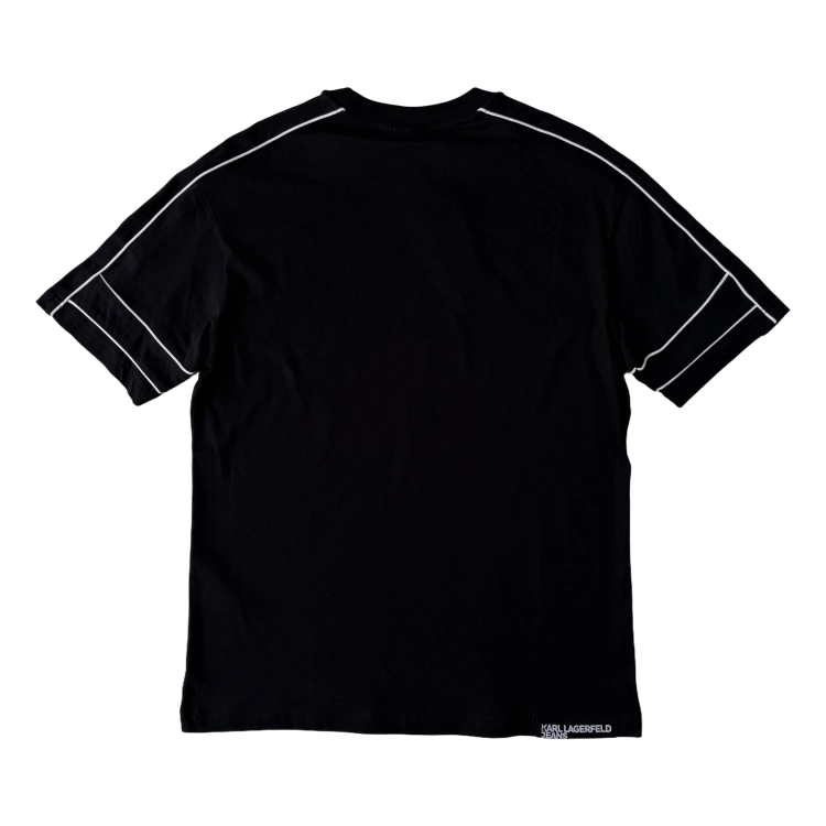 Karl Lagerfeld Klj Relaxed Piping Tee - koszulka męska - zdjęcie 2