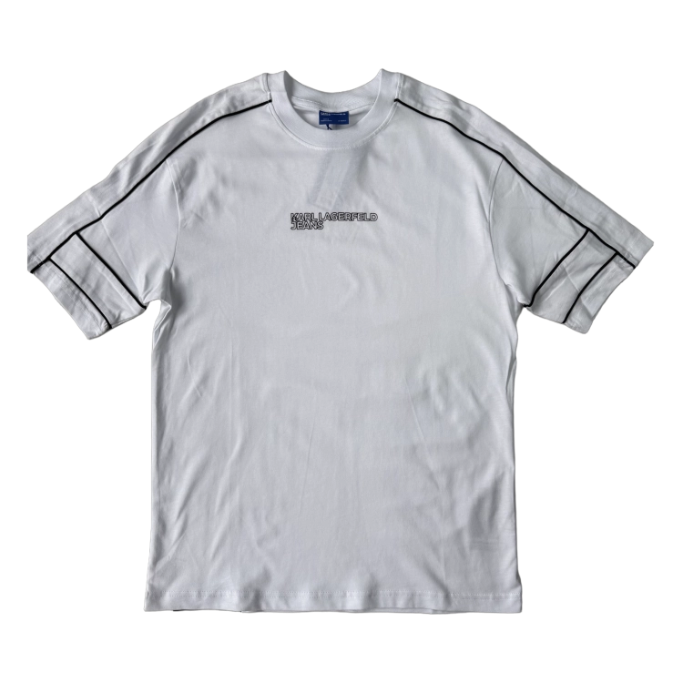 Karl Lagerfeld Klj Relaxed Piping Tee - koszulka męska - zdjęcie 1