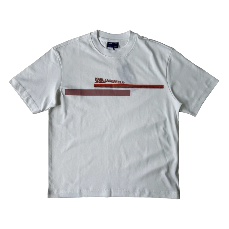 Karl Lagerfeld Klj Reg Placed Logo Tee - koszulka damska - zdjęcie 1
