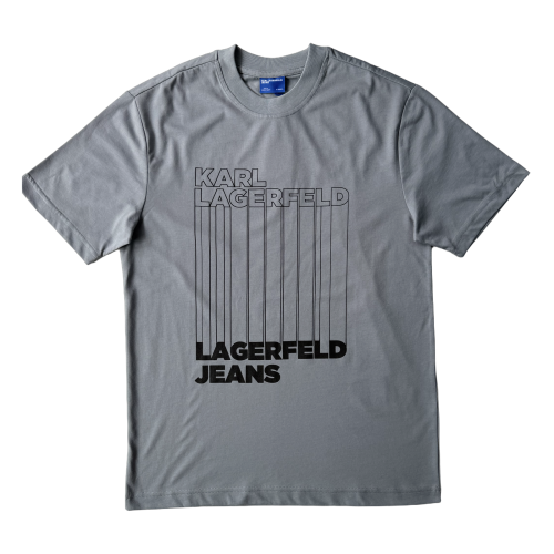 Karl Lagerfeld Klj Reg Barcode Tee - koszulka męska - zdjęcie 1