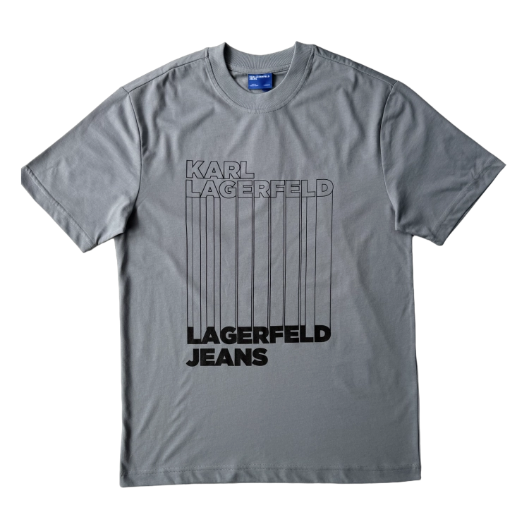 Karl Lagerfeld Klj Reg Barcode Tee - koszulka męska - zdjęcie 1