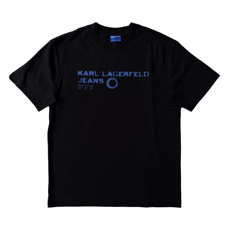 Karl Lagerfeld Klj Reg Eclipse Logo Tee - koszulka męska - zdjęcie 1