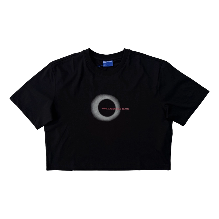 Karl Lagerfeld Klj Boxy Eclipse Graphic Tee - koszulka damska - zdjęcie 1