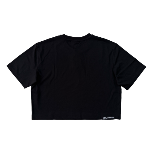Karl Lagerfeld Klj Boxy Eclipse Graphic Tee - koszulka damska - zdjęcie 2