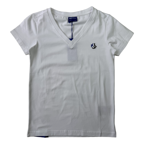Karl Lagerfeld Klj Slim V-Neck Tee - koszulka damska - zdjęcie 1
