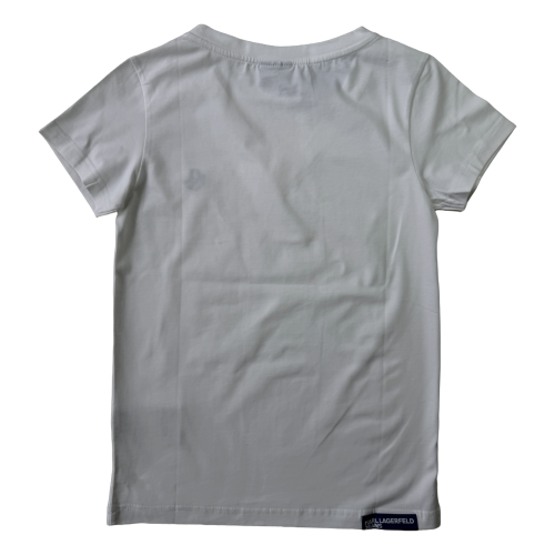 Karl Lagerfeld Klj Slim V-Neck Tee - koszulka damska - zdjęcie 2
