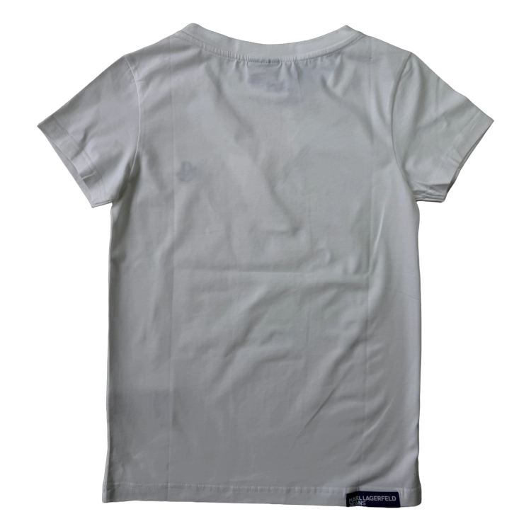 Karl Lagerfeld Klj Slim V-Neck Tee - koszulka damska - zdjęcie 2