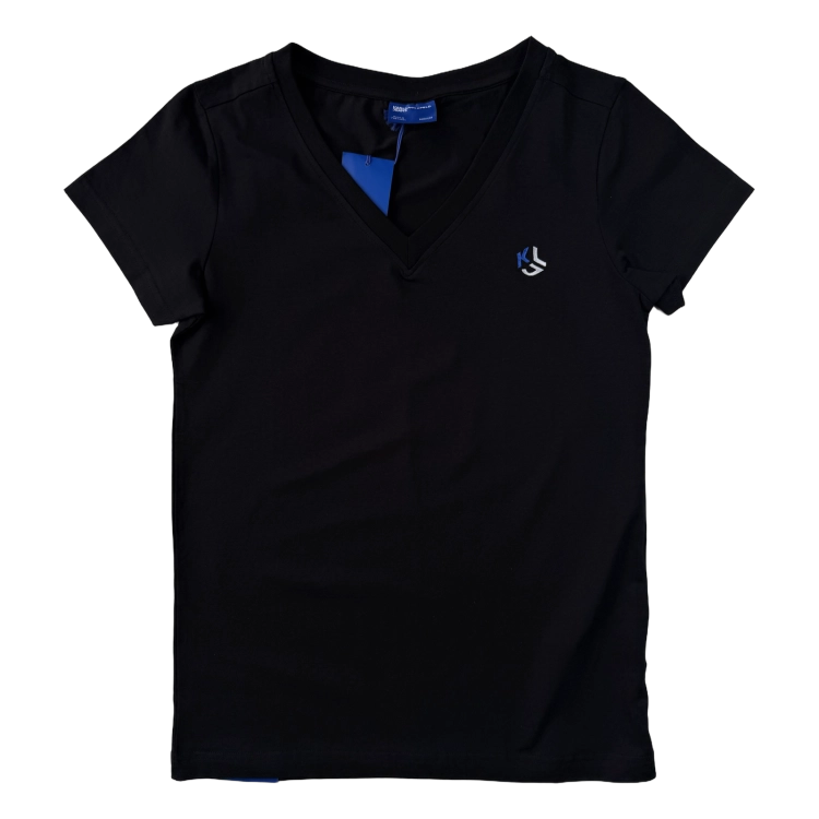 Karl Lagerfeld Klj Slim V-Neck Tee - koszulka damska - zdjęcie 1