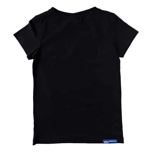 Karl Lagerfeld Klj Slim V-Neck Tee - koszulka damska - zdjęcie 2