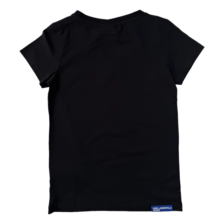 Karl Lagerfeld Klj Slim V-Neck Tee - koszulka damska - zdjęcie 2