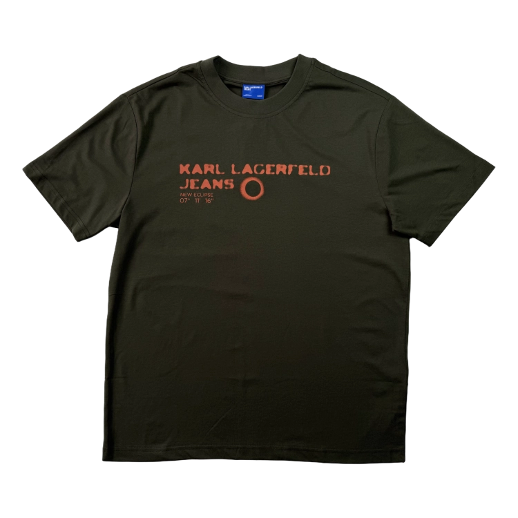 Karl Lagerfeld Klj Reg Eclipse Logo Tee - koszulka męska - zdjęcie 1