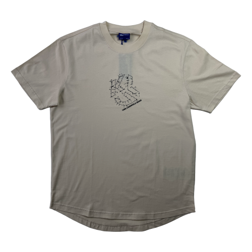 Karl Lagerfeld Klj Reg Curved Hem Shibori Tee - koszulka męska - zdjęcie 1