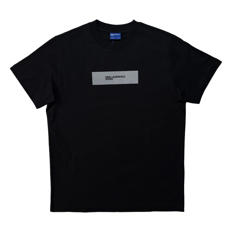 Karl Lagerfeld Klj Slim Reflective Tee - koszulka męska - zdjęcie 1