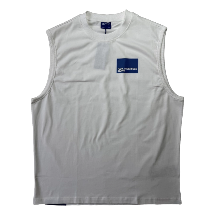 Karl Lagerfeld Klj Relaxed Box Logo Tank - koszulka męska - zdjęcie 1
