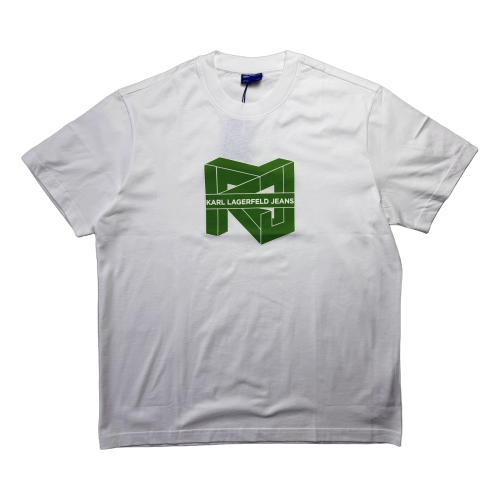 Karl Lagerfeld Klj Reg Ss Cube Logo Tee - koszulka męska - zdjęcie 1