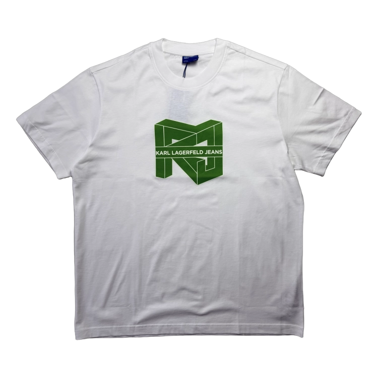 Karl Lagerfeld Klj Reg Ss Cube Logo Tee - koszulka męska - zdjęcie 1